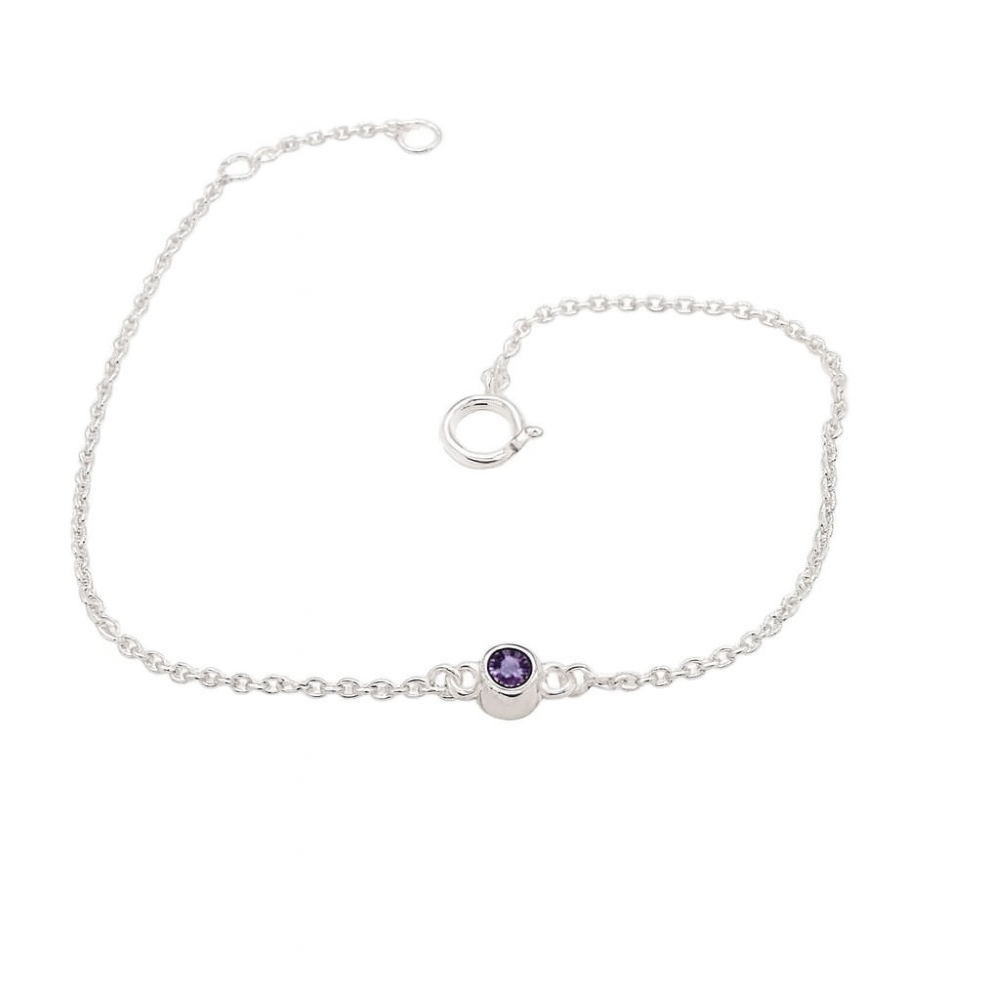 8.29.8901-sterling-silver-February-amethyst-cz-birthstone-bracelet-front-image 8.29.8901-sterling-silver-February-amethyst-cz-birthstone-bracelet-front-image