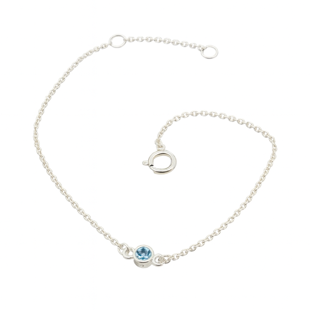 8.29.8911-sterling-silver-march-aqua-marine-cz-birthstone-bracelet-front-image 8.29.8911-sterling-silver-march-aqua-marine-cz-birthstone-bracelet-front-image