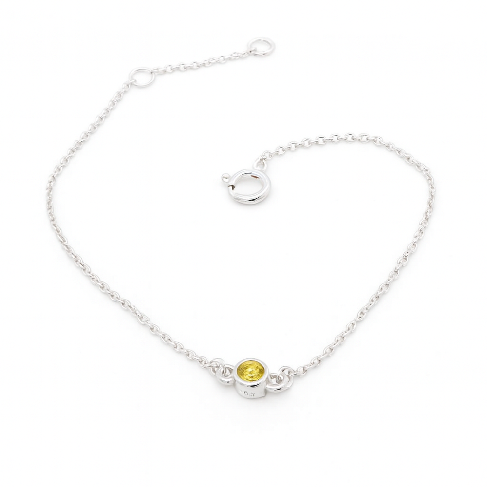 8.29.8991-sterling-silver-november-topaz-cz-birthstone-bracelet-front-image 8.29.8991-sterling-silver-november-topaz-cz-birthstone-bracelet-front-image