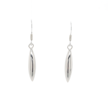 Sterling Silver Polished Drop Earrings