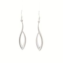 Sterling Silver Polished Drop Earrings