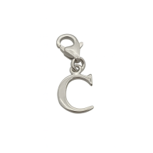Sterling Silver Plain Initial "C" Charm
