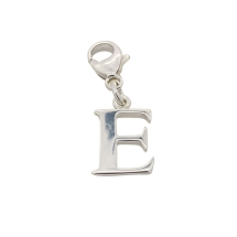 Sterling Silver Plain Initial "E" Charm