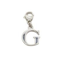 Sterling Silver Plain Initial "G" Charm