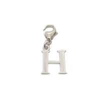 Sterling Silver Plain Initial "H" Charm