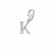 Sterling Silver Plain Initial "K" Charm