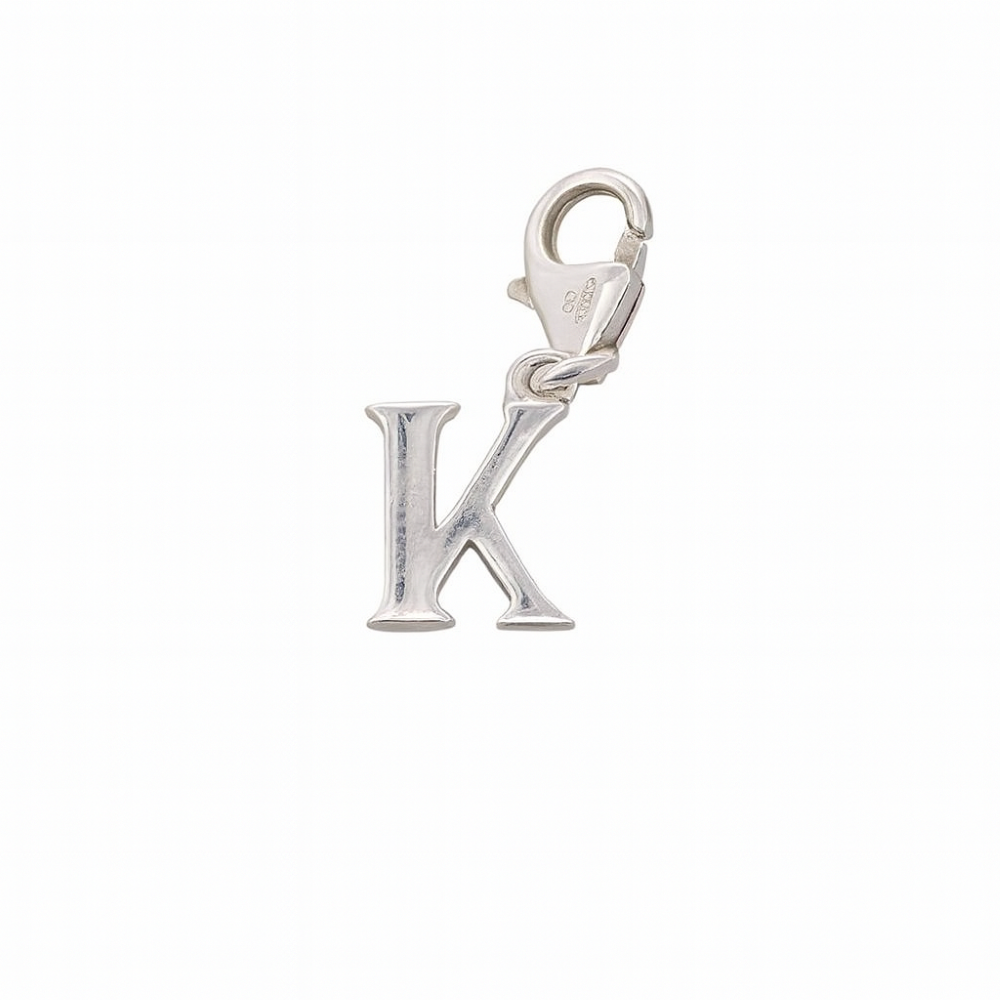 BU0300-K-sterling-silver-plain-letter-K-initial-charm-front-image BU0300-K-sterling-silver-plain-letter-K-initial-charm-front-image