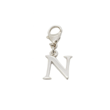 Sterling Silver Plain Initial "N" Charm