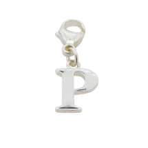 Sterling Silver Plain Initial "P" Charm