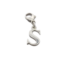 Sterling Silver Plain Initial "S" Charm