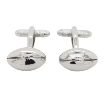 Silver Plated Rugby Call Cufflinks