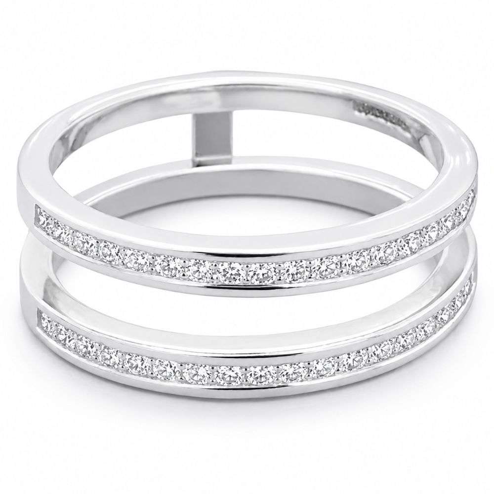 DR77288-18ct-Gold-Channel-Diamond-Keeper-Ring-front-image