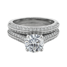 Sterling Silver CZ Matching Wedding Ring