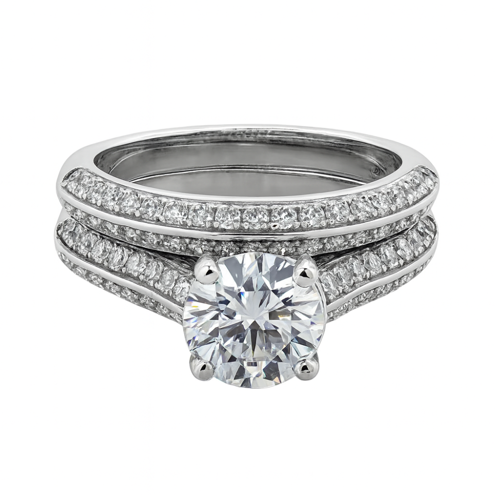 N2040-sterling-silver-cz-set-solitaire-with-matching-wedding-ring-front-image