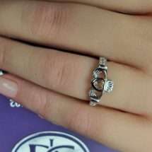 Cailin Sterling Silver Claddagh ring November