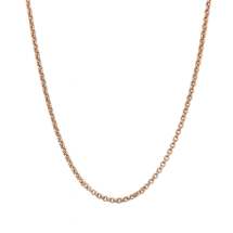 Sterling Silver Rose Gold 20 Inch Belcher Chain