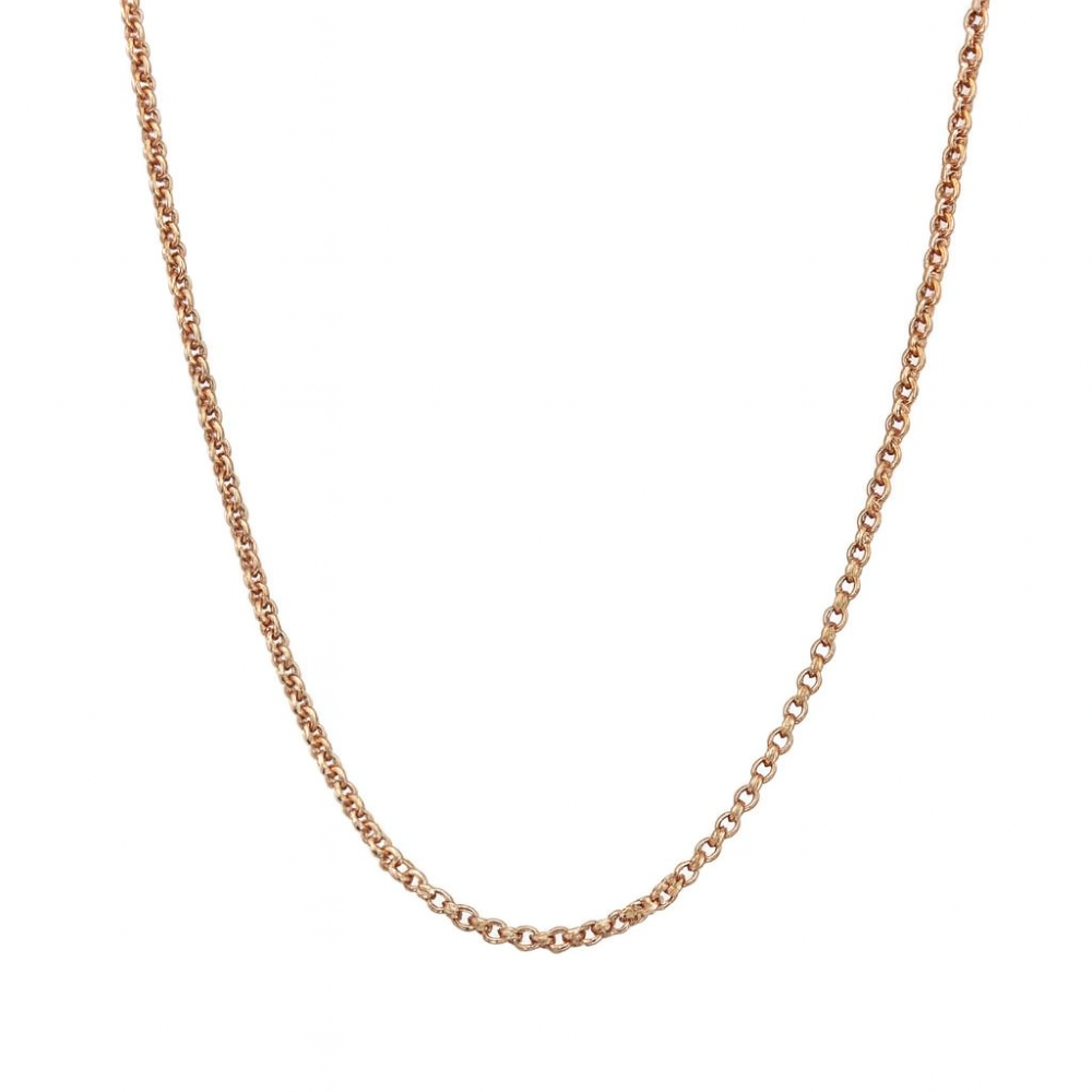 SB02R-20-Sterling-Silver-Rose-Gold-20-Inch-Belcher-Chain-front-image
