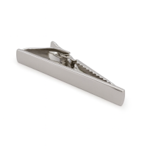 Silver Plated Polished Plain Tie Bar