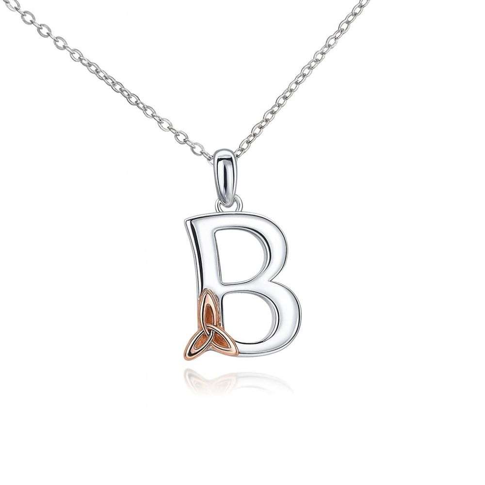 PS-01000B-sterling-silver-celtic-initial-letter-B-on-silver-chain-front-image PS-01000B-sterling-silver-celtic-initial-letter-B-on-silver-chain-front-image