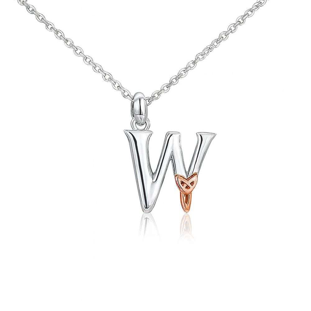 PS-01000W-sterling-silver-celtic-initial-letter-W-on-silver-chain-front-flat-image PS-01000W-sterling-silver-celtic-initial-letter-W-on-silver-chain-front-flat-image