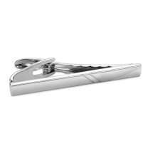 Silver Plated Matt And Polish Tie Bar