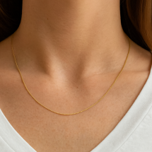 9ct Yellow Gold 16 Inch Super Strong Curb Chain