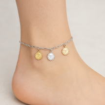 Sterling Silver Adjustable Length Anklet