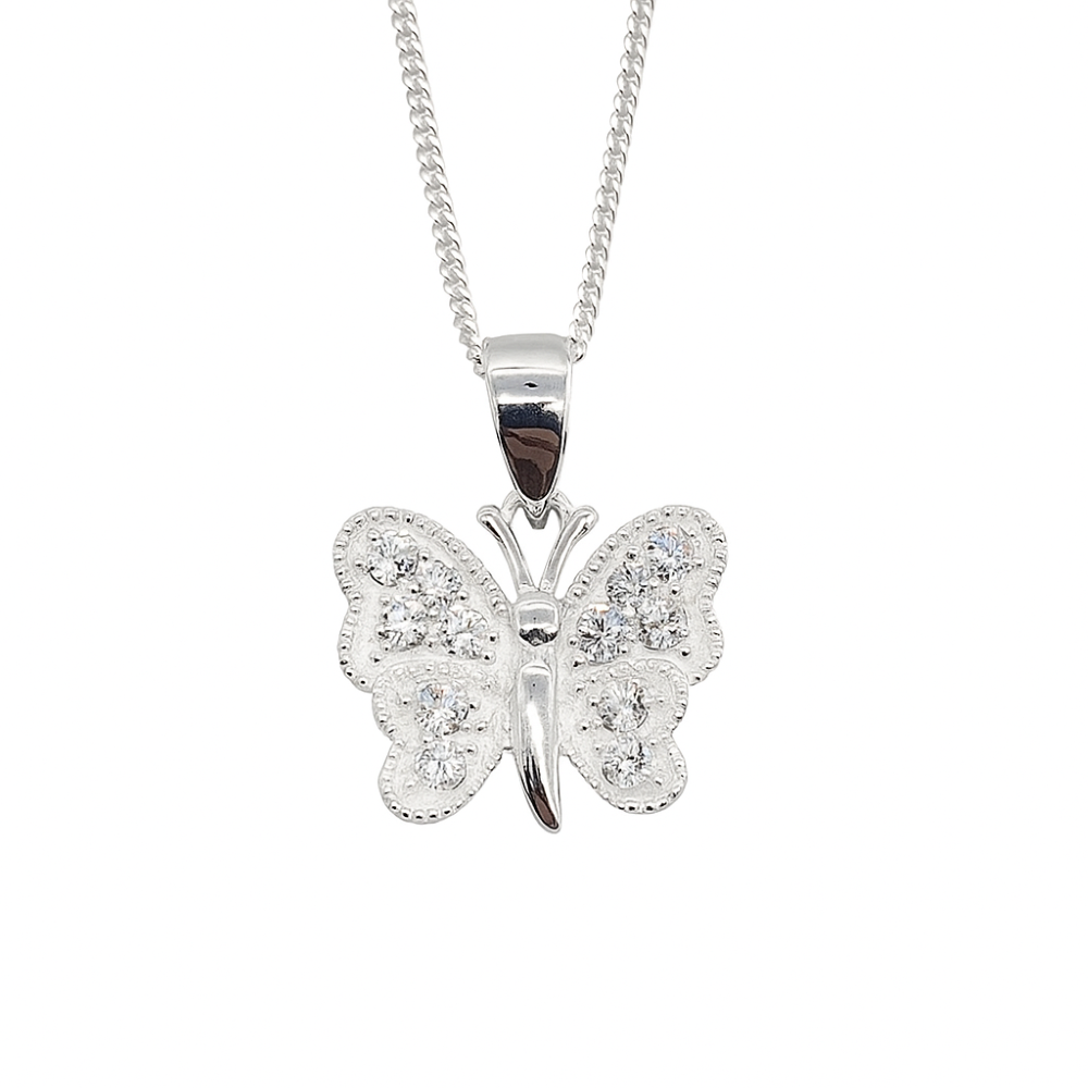SP437C-sterling-silver-cz-set-butterfly-pendant-and-chain-flat-image