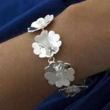 Newbridge Silver Plated Waterlilly Bracelet LB409