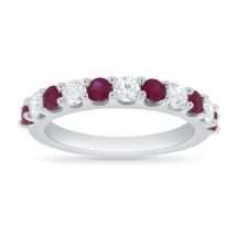 9ct Gold 0.71cts Ruby 0.44cts Diamonds Eternity Ring