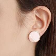 Bronzallure Rose Gold Mother Pearl Earrings WSBZ01270.W