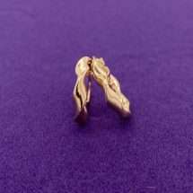 9ct Yellow Gold Slight Twist Hoop Style Earring