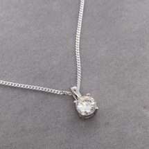 Sterling Silver November CZ Birthstone Pendant