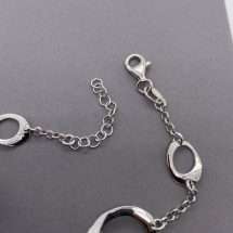 Sterling Silver Oval Links Adjustable Bracelet