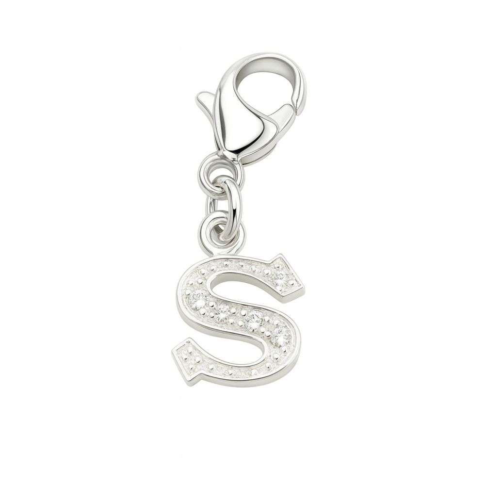 BU0400-S-sterling-silver-cz-set-letter-S-initial-charm-front-image BU0400-S-sterling-silver-cz-set-letter-S-initial-charm-front-image