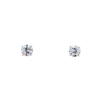 Sterling Silver 5mm Round Brilliant CZ Stud Earrings