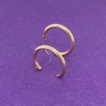 9ct Yellow Gold Medium Polished Hoop Earrings