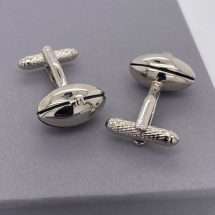 Silver Plated Rugby Call Cufflinks