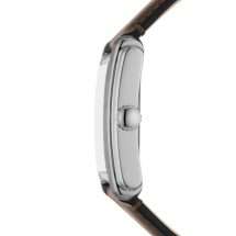 Fossil Carraway Mens Steel Brown Leather Watch FS6012