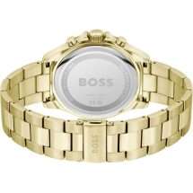 Hugo Boss Mens Troper Gold Dark Dial Watch 1514059