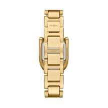 Fossil Womens Gold Case Bracelet Buckle Watch ES5327