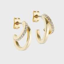 Ted Baker Yellow Gold Hoop Earrings TBJ3458-02-02