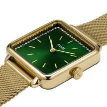 Cluse Womens La Tetragone Green Dial Watch CW10309