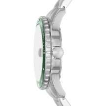 Fossil Mens Steel Case Bracelet Green Dial Watch FS6033
