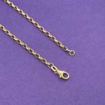 9ct Yellow Gold 18 Inch Oval Belcher Style Chain