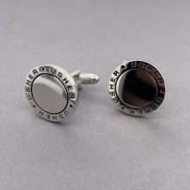 Silver Plated USHER Engravable Cufflinks