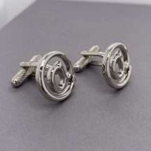 Silver Plated @ Sign Cufflinks