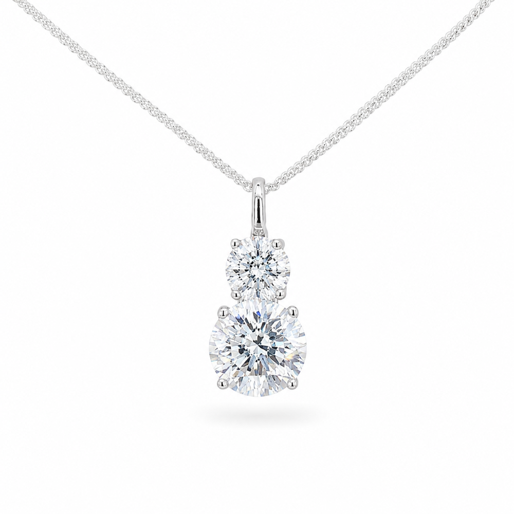 GVP208-sterling-silver-double-round-4-claw-pendant-front-main-image- GVP208-sterling-silver-double-round-4-claw-pendant-front-main-image-
