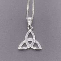 Sterling Silver Celtic Trinity Knot Pendant And Chain