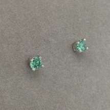 Sterling Silver June CZ Stud Earrings